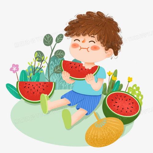 吃瓜卡通视频素材,卡通视频里的趣味吃瓜时光  第2张